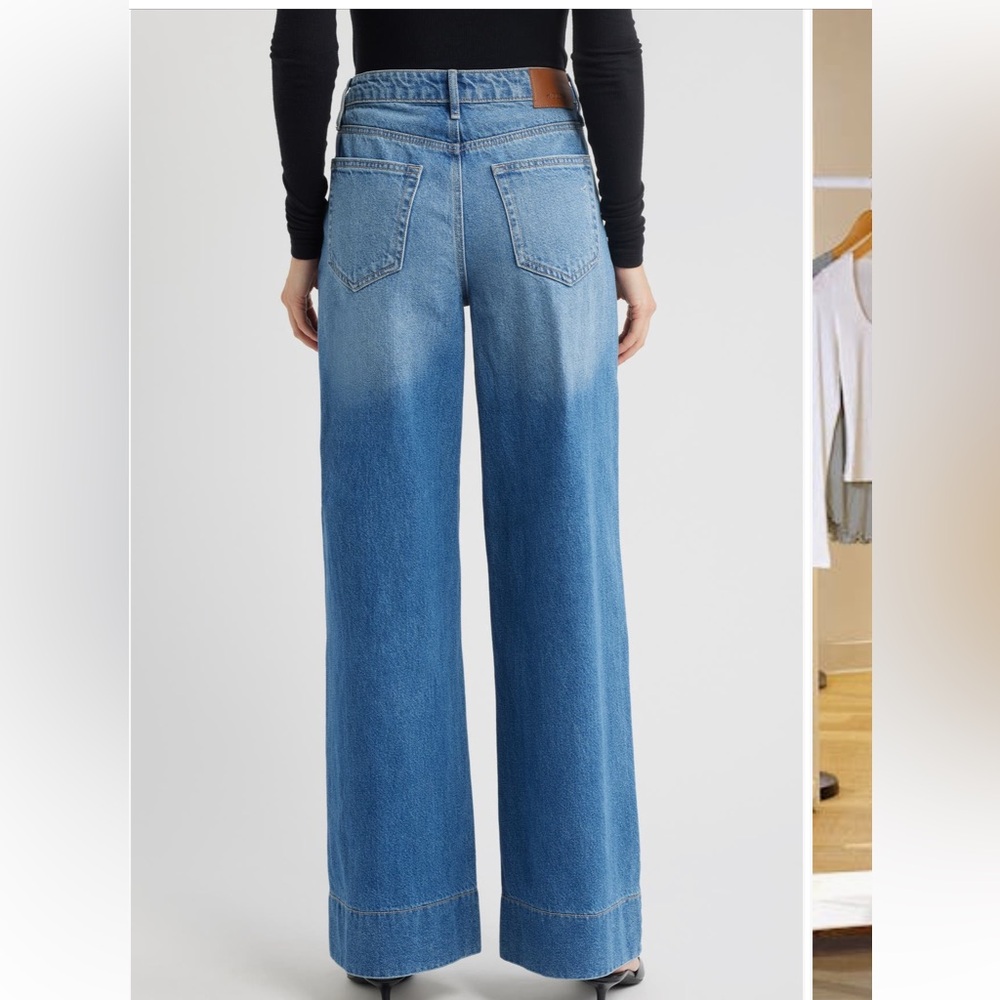 Hidden Jeans NORI - Size 30 - Medium Wash Front Pocket Straight Wide Leg